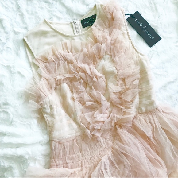 NWT Needle & Thread Blush Frill Tulle Party Dress - Picture 3 of 8